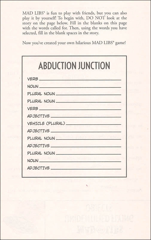 Unidentified Flying Mad Libs by Penguin Random House 1