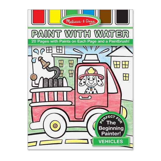 Vehicles Paint with Water Kids Art Pad by Melissa Doug