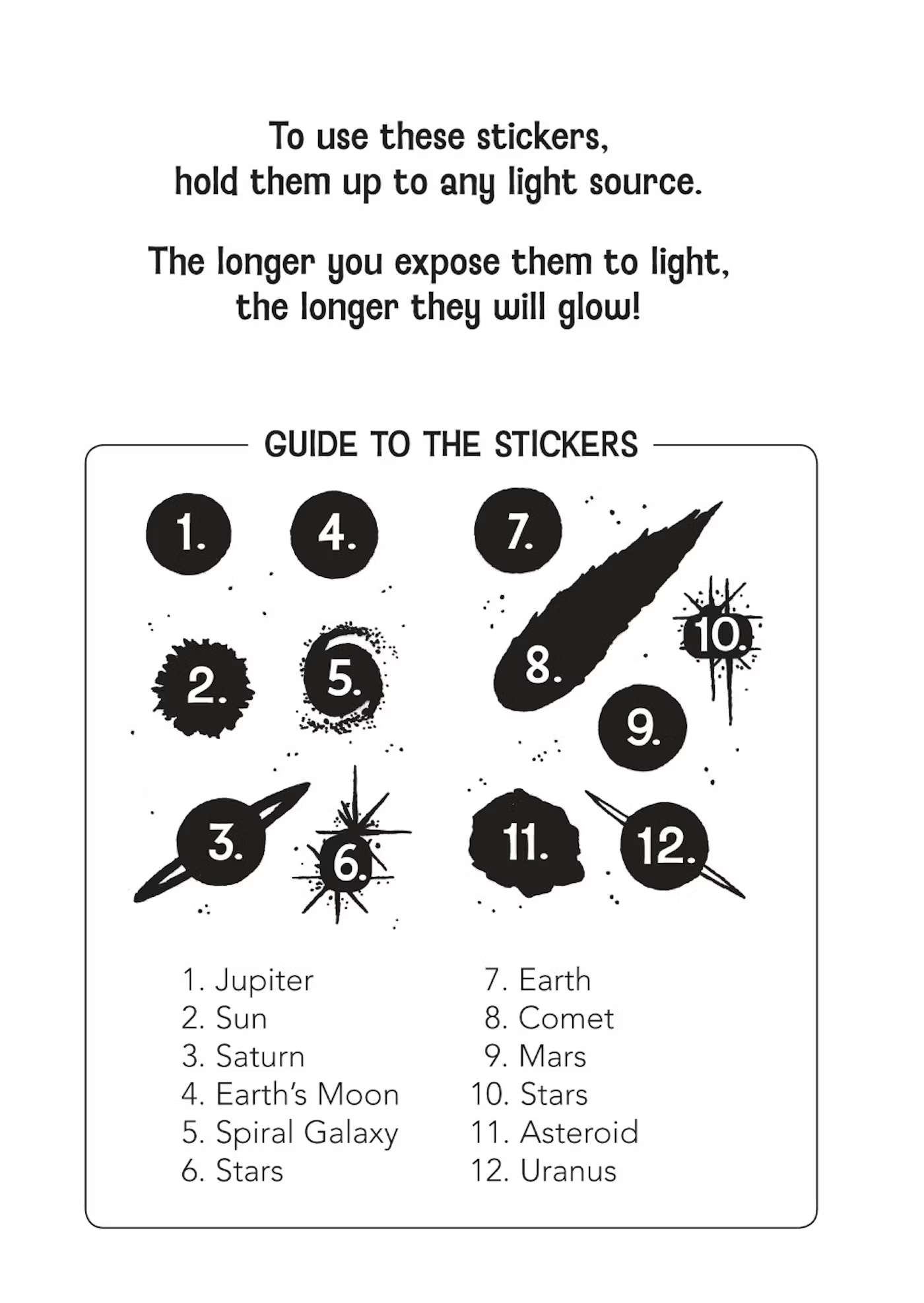 Glow-in-the-Dark Night Sky Stickers by Dover Publications