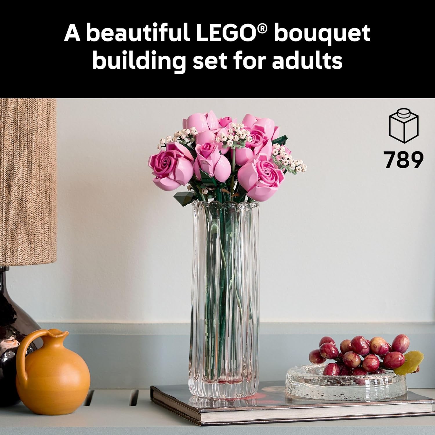 Botanicals Bouquet of Pink Roses by Lego