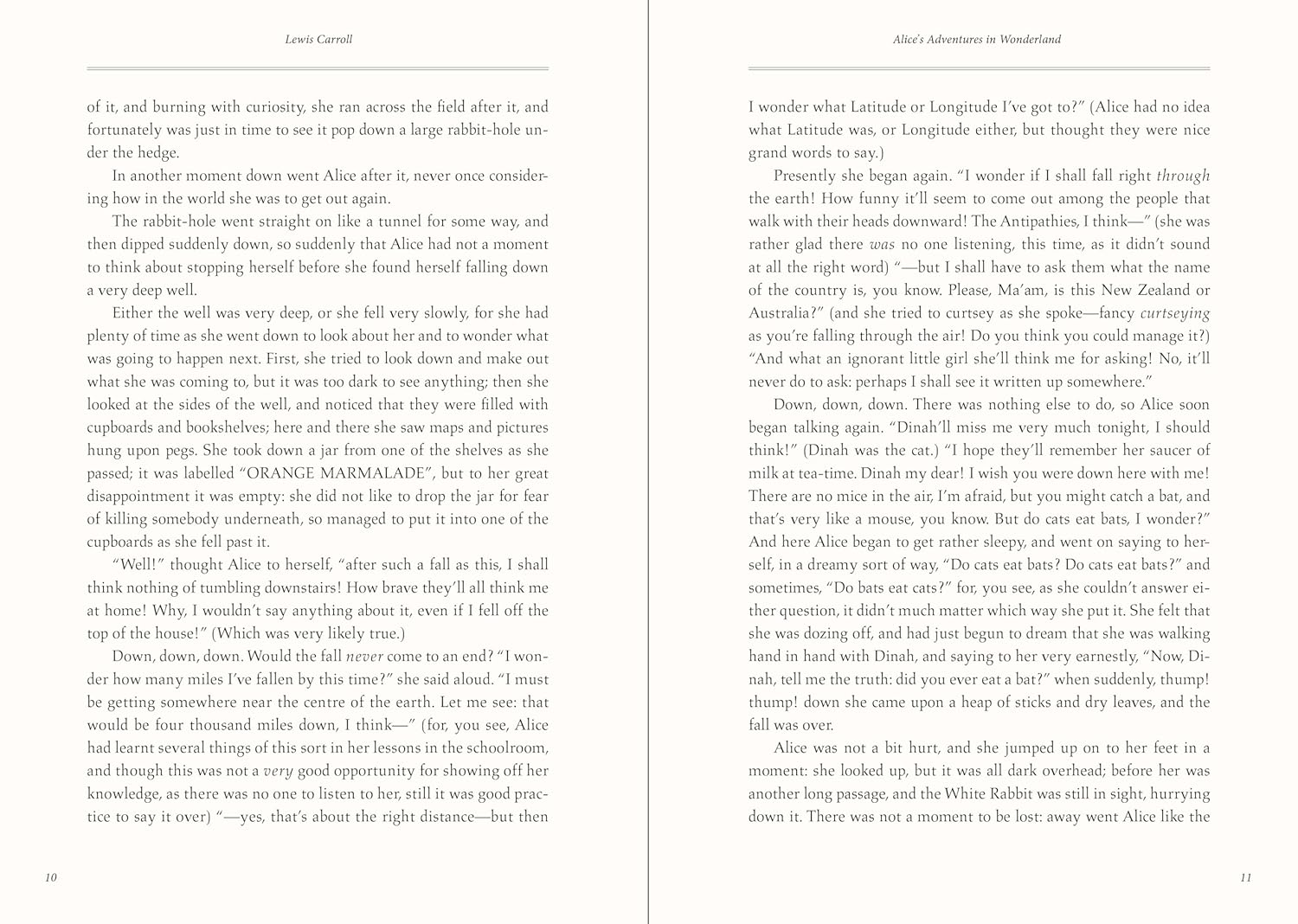 Alice's Adventures in Wonderland and Through the Looking Glass (Masterpiece Library Edition) by Peter Pauper Press