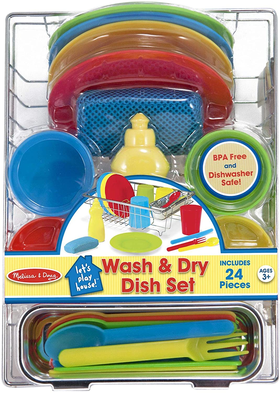 Wash Dry Dish Set by Melissa Doug 1