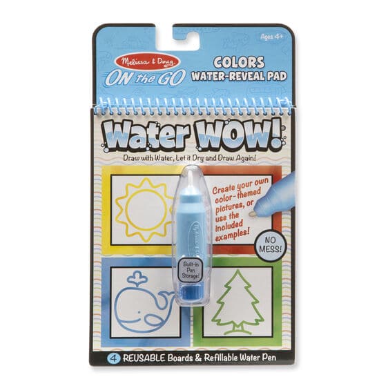 Water Wow Colors Shapes Water Reveal Pad On the Go Travel Activity by Melissa Doug