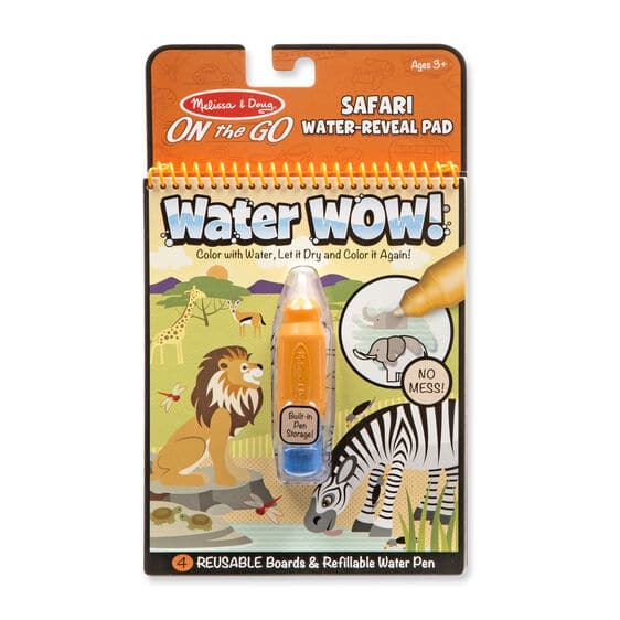 Water Wow Safari Water Reveal Pad ON the GO Travel Activity by Melissa Doug