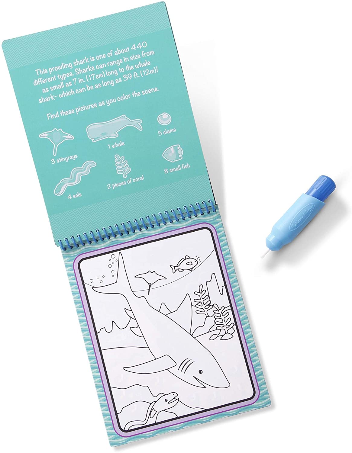 Water Wow Under The Sea Water Reveal Pad On the Go Travel Activity by Melissa Doug 2