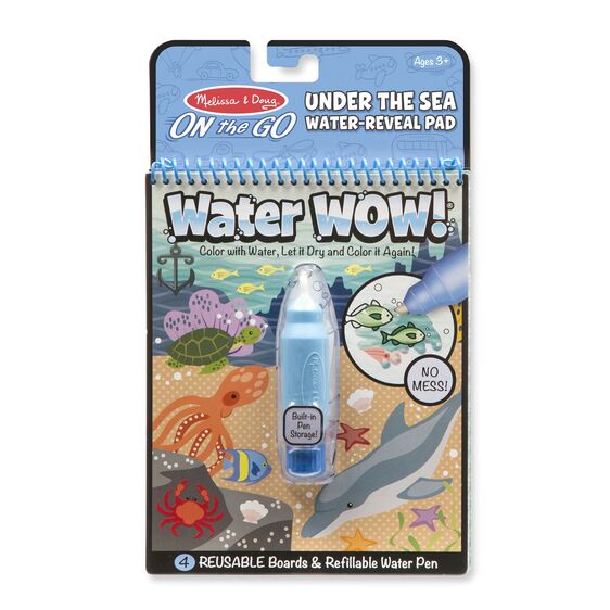 Water Wow Under The Sea Water Reveal Pad On the Go Travel Activity by Melissa Doug