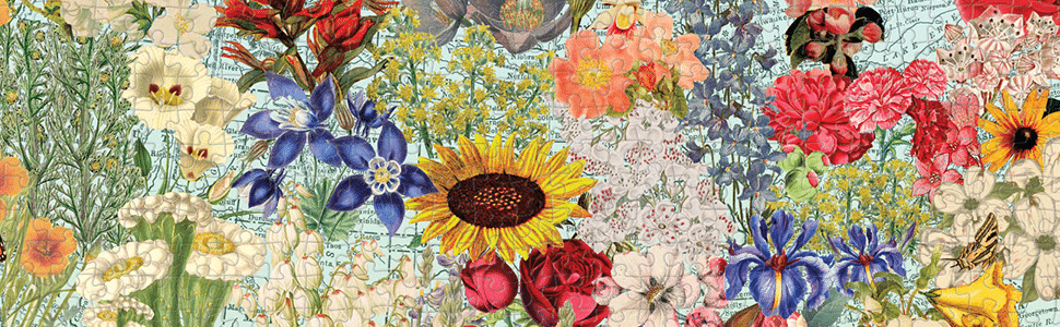 Wendy Gold USA State Flowers Puzzle by Galison 1