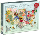 Wendy Gold USA State Flowers Puzzle by Galison