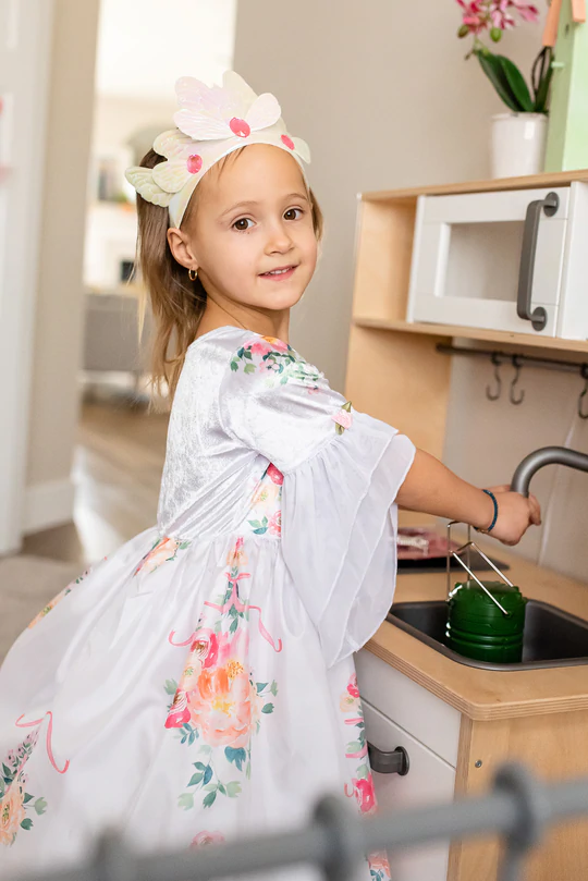 White Butterfly Soft Crown by Little Adventures 3