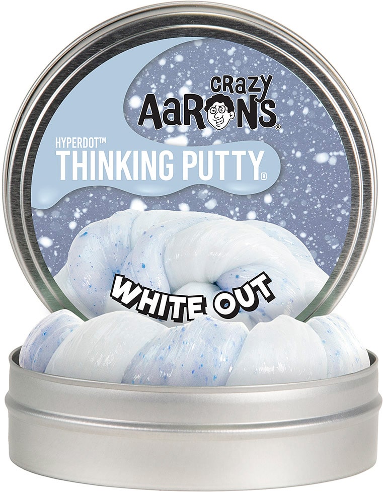 White Out Thinking Putty Hyperdot Series by Crazy Aarons