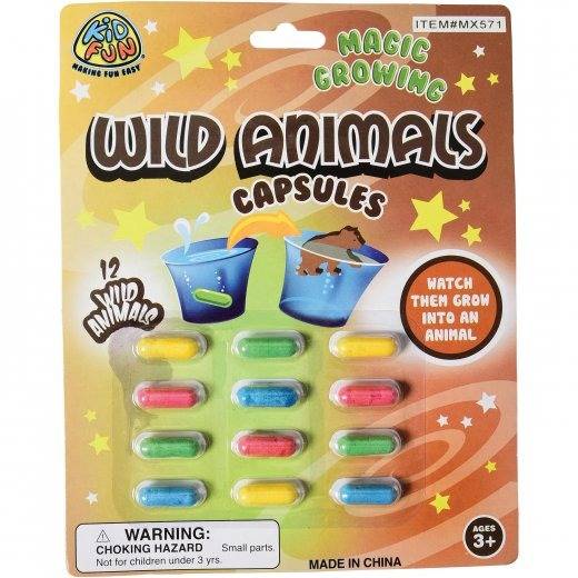 Wild Animals Magic Grow Capsules by U.S. Toy