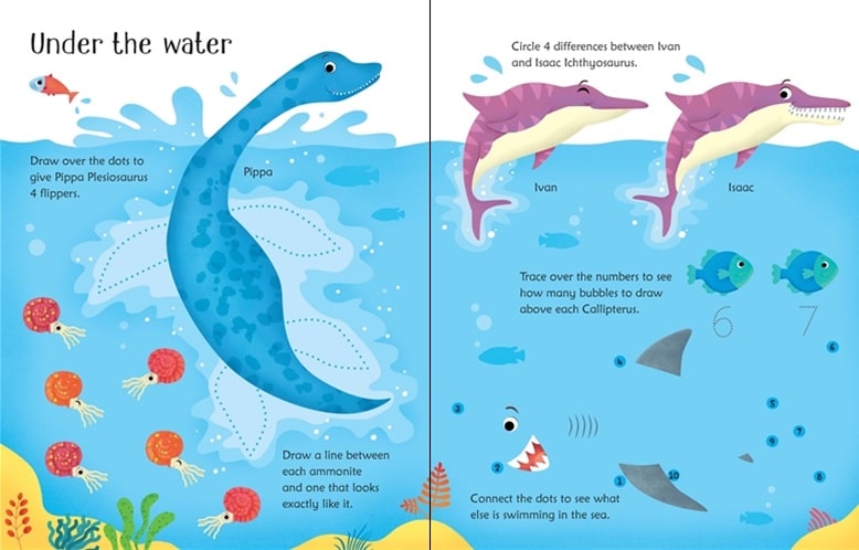 Wipe Clean Dinosaur Activities by Usborne 2