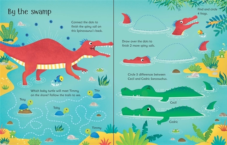 Wipe Clean Dinosaur Activities by Usborne 3
