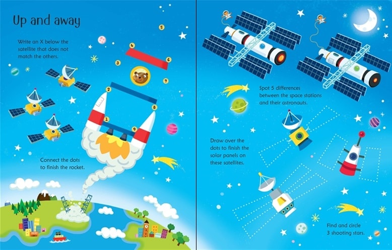 Wipe Clean Space Activities by Usborne 1