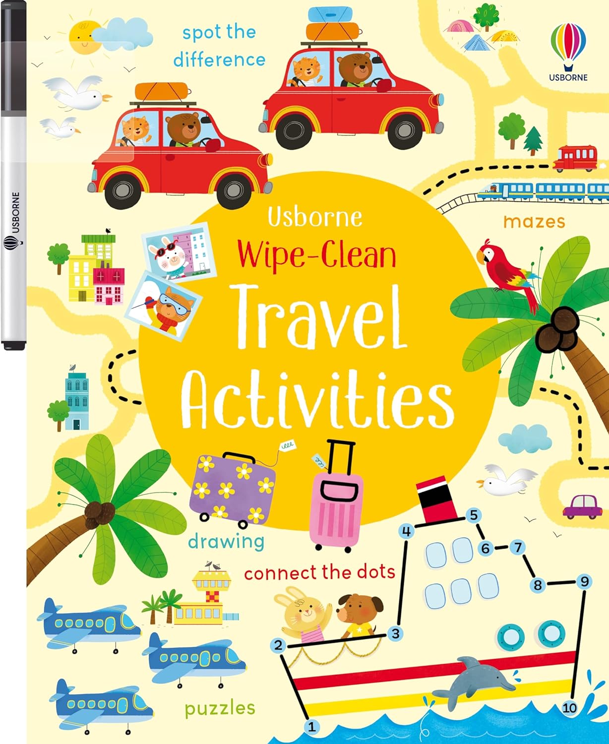 Wipe-Clean Travel Activities-by-Usborne