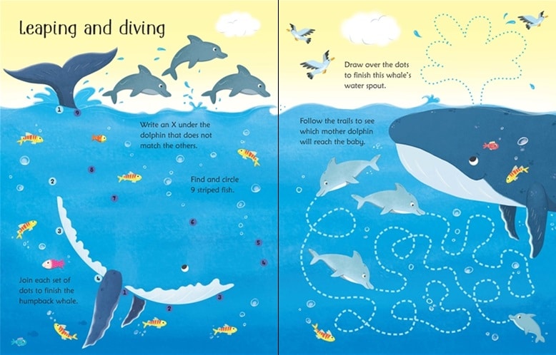 Wipe Clean Under the Sea Activities by Usborne 3