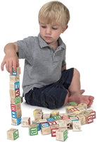 Wooden ABC 123 Blocks 50 Piece Set by Melissa Doug 2