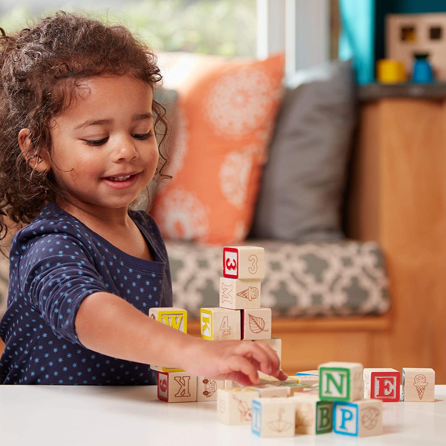 Wooden ABC 123 Blocks 50 Piece Set – A2Z Science & Toys