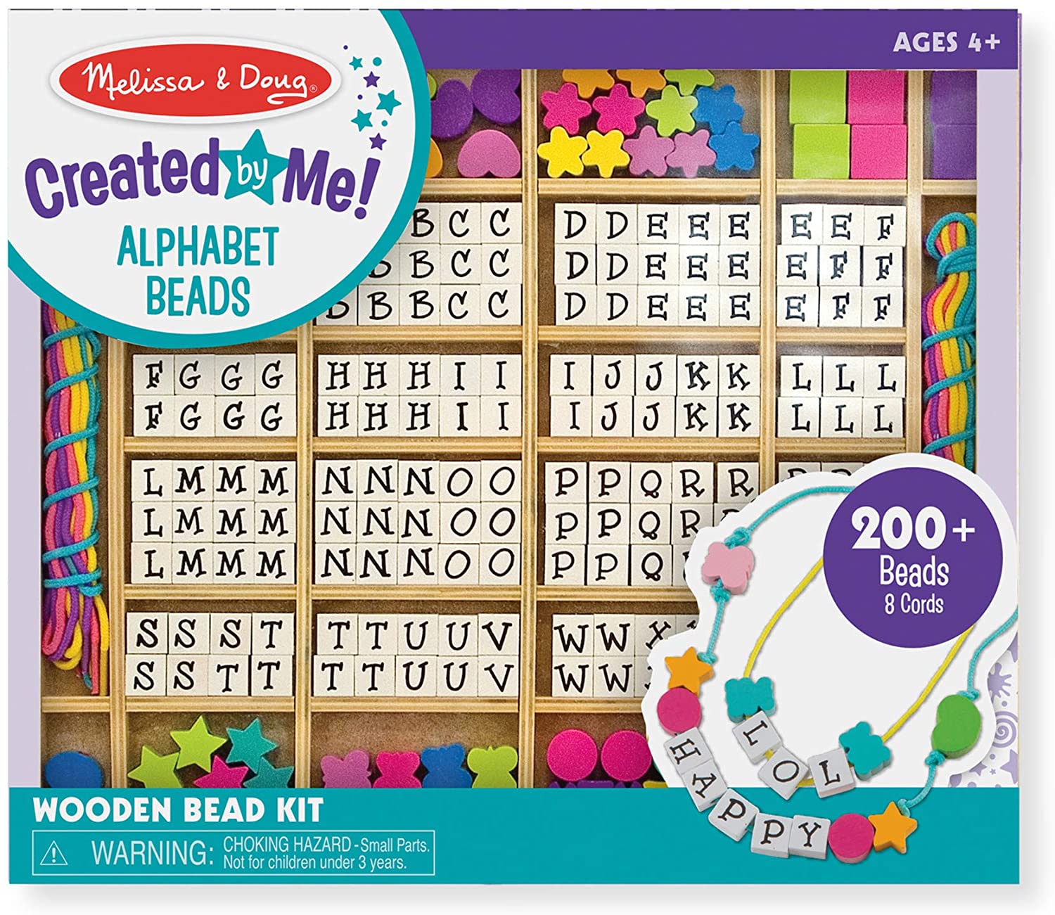Wooden Alphabet Stringing Beads by Melissa Doug