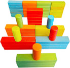 Wooden Bricks 45pc Magnetic Building Blocks by Mindscope 4