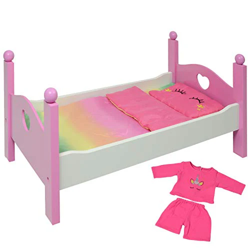 Wooden Doll Bed-by-New York Doll