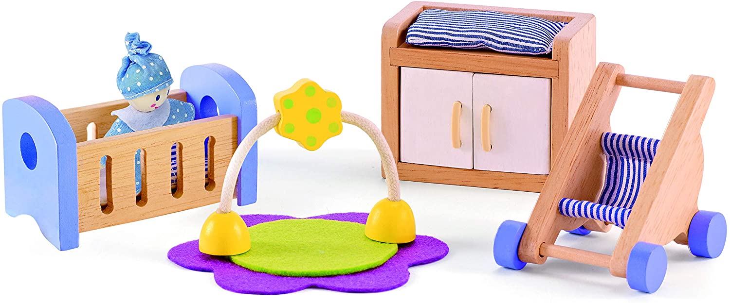 Wooden Dollhouse Babys Room by Hape