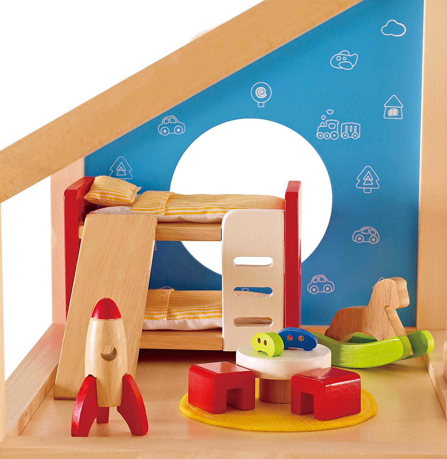 Wooden Dollhouse Childrens Room by Hape 1