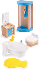 Wooden Dollhouse Family Bathroom by Hape 1