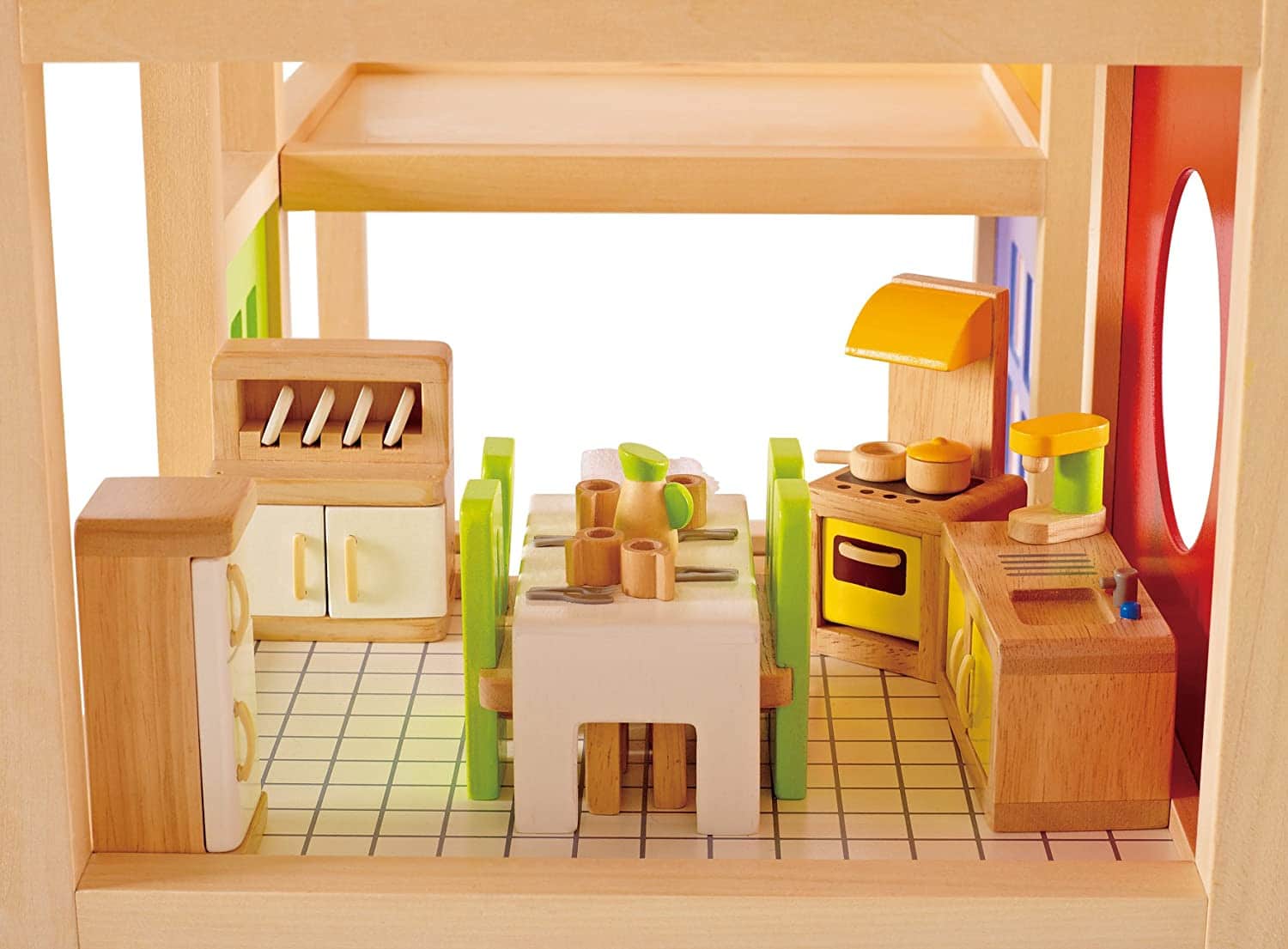 Wooden Dollhouse Kitchen by Hape 1