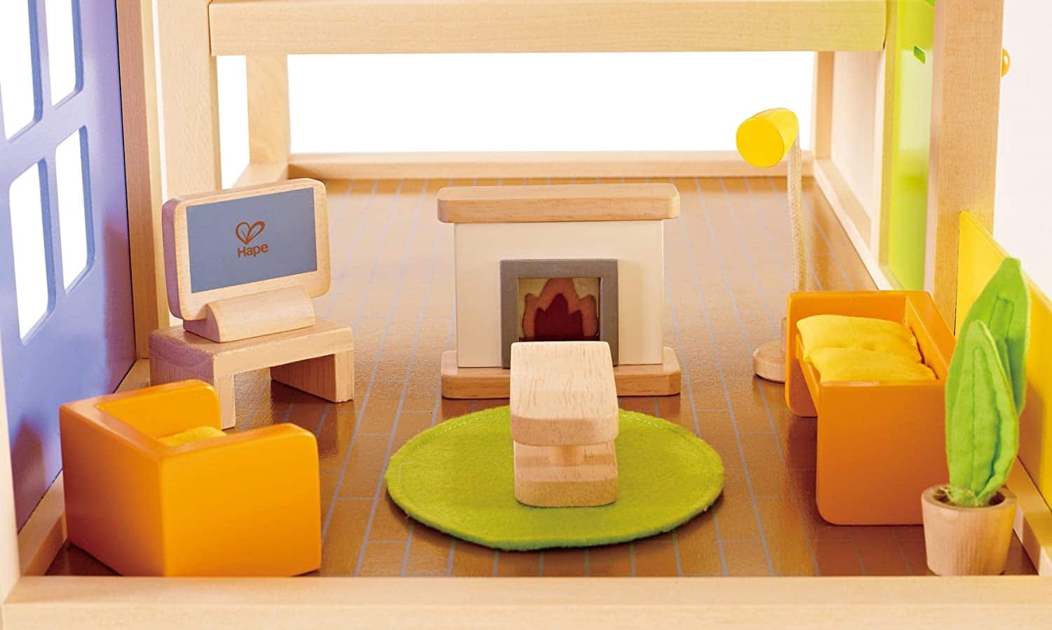Wooden Dollhouse Media Room by Hape 1
