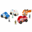 Wooden Emergency Vehicle Set by Melissa Doug