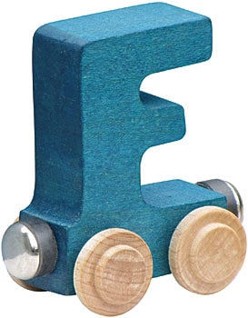 Wooden F Train Letter by Maple Landmark