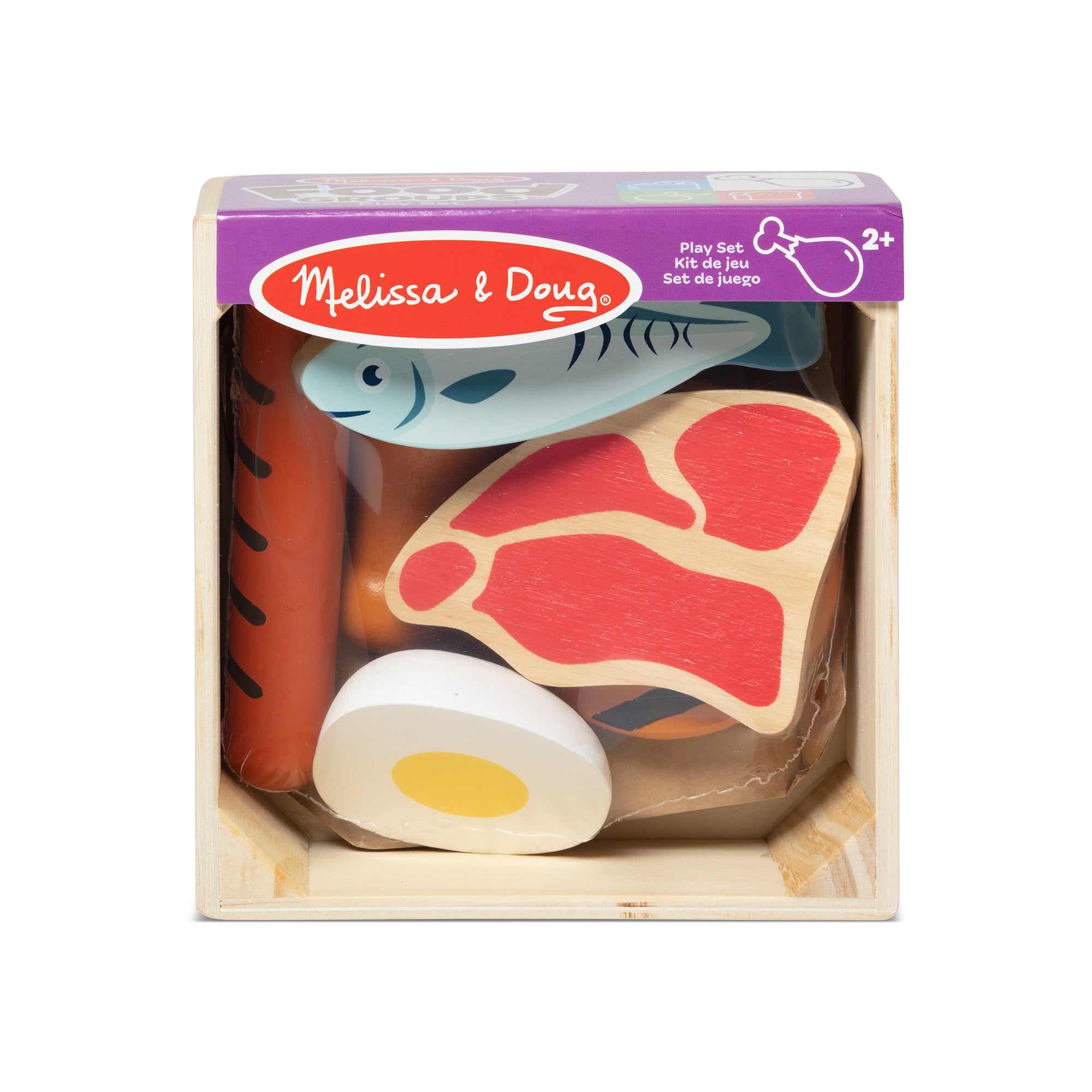 Wooden Food Groups Play Set - Protein-by-Melissa & Doug