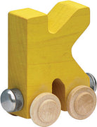 Wooden K Train Letter by Maple Landmark