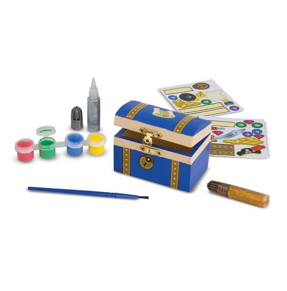 Wooden Pirate Chest Craft Kit by Melissa Doug 1