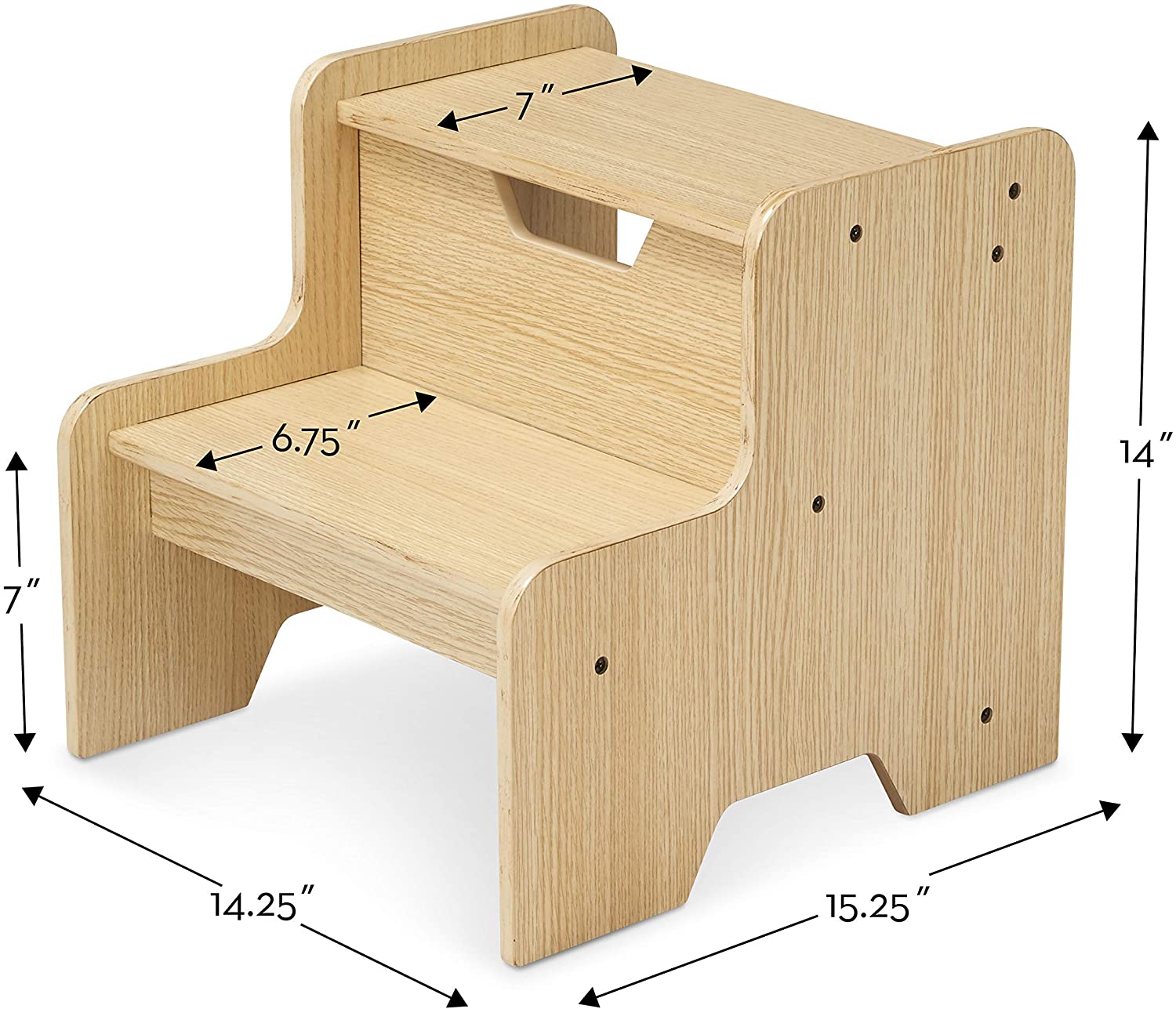 Wooden Step Stool Natural by Melissa Doug 3