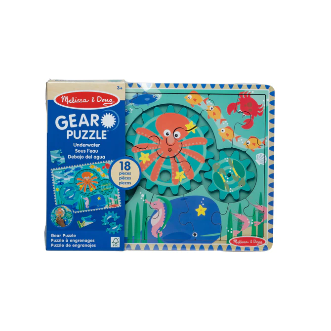 Wooden Underwater Gear Puzzle – 18 Pieces-by-Melissa & Doug