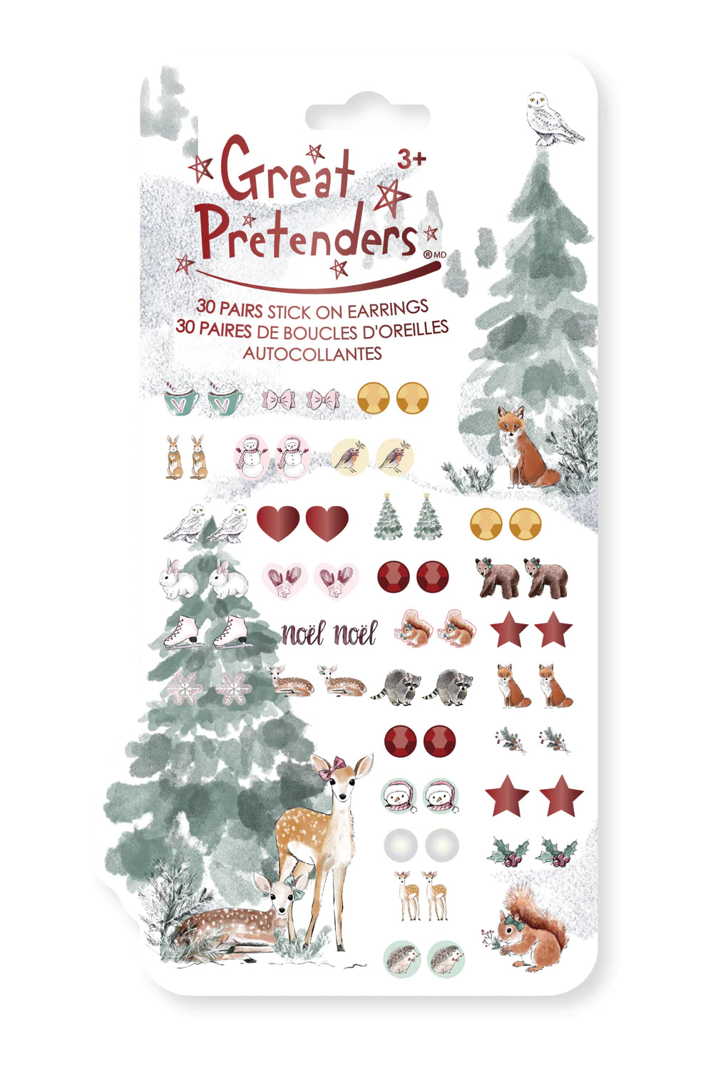 Woodland Fawn Sticker Earrings-by-Great Pretenders