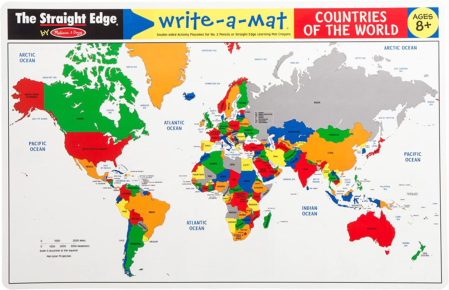 World Map Learning Mat by Melissa Doug