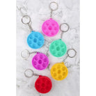 Yellow Circle Pop It Keychain by Tundra