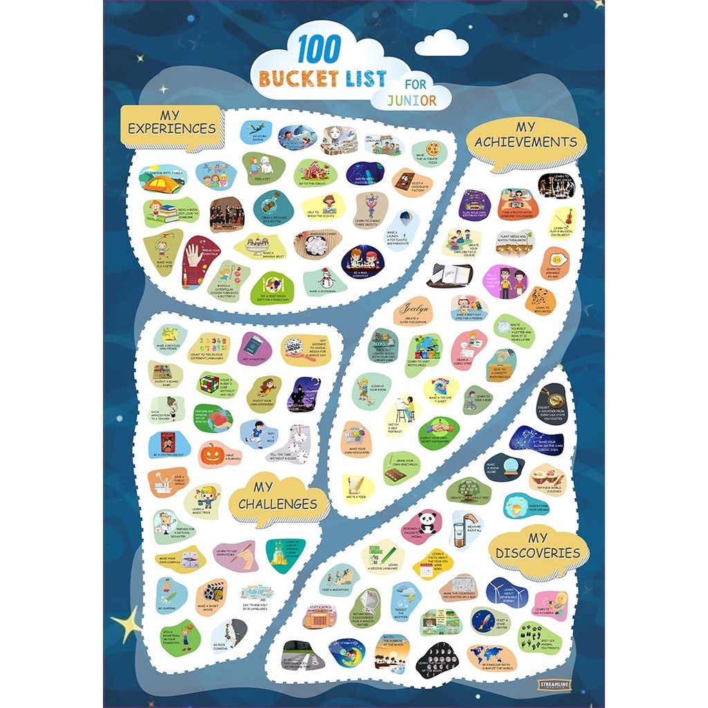 Youth 100 Bucket List Scratch Off by Streamline