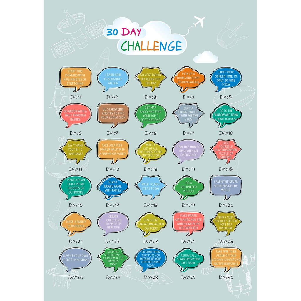 Youth 30 Day Challenge Scratch Off by Streamline