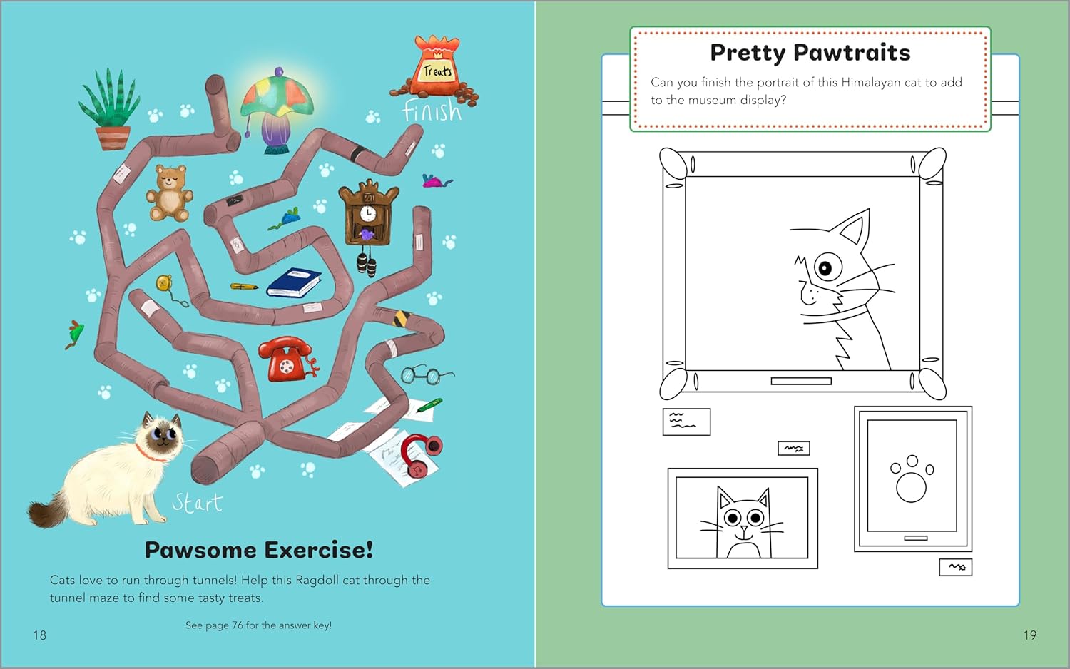 Cute Cats Activity Book for Kids by Sourcebooks