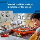 City Coast Guard Rescue Boat & Helicopter by Lego
