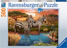 Zebtra's Waterhole 500pc Puzzle-by-Ravensburger