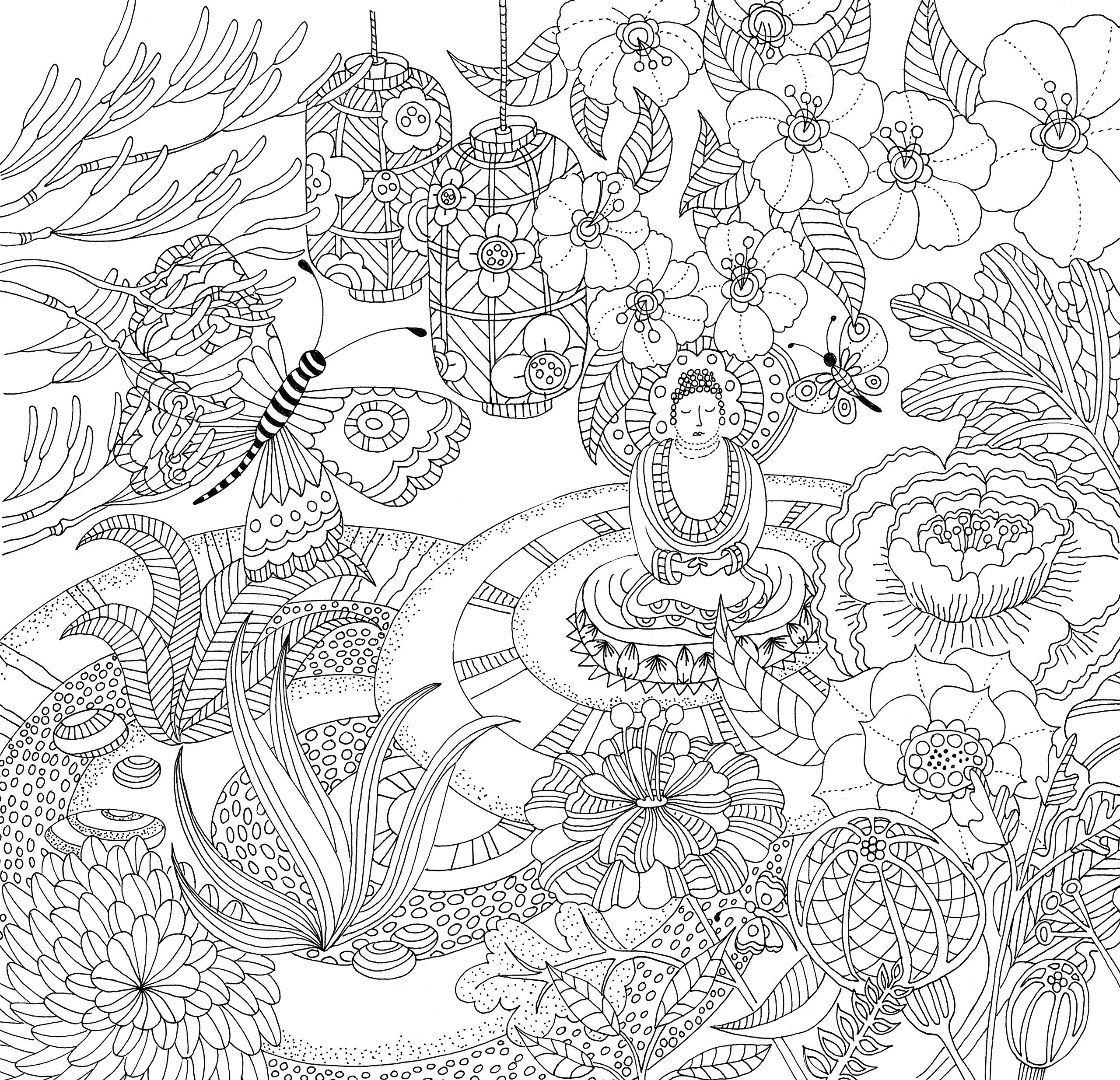 Zen Garden Adult Coloring Book by Peter Pauper Press 2