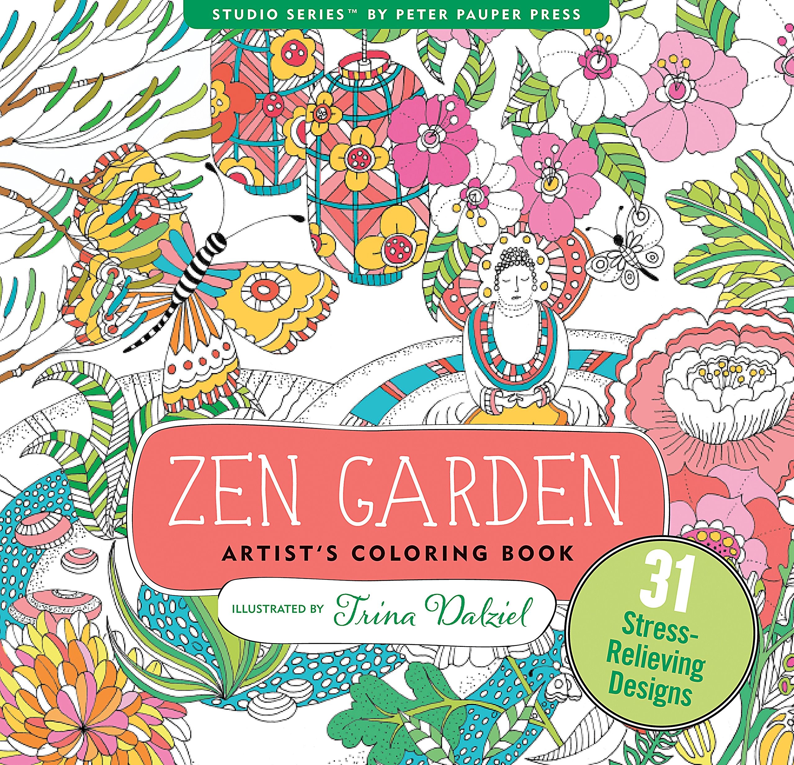 Zen Garden Adult Coloring Book by Peter Pauper Press
