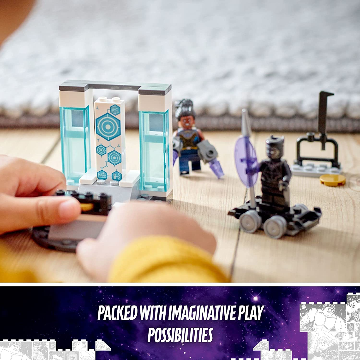 arvel Black Panther Wakanda Forever Shuris Lab by Lego 3