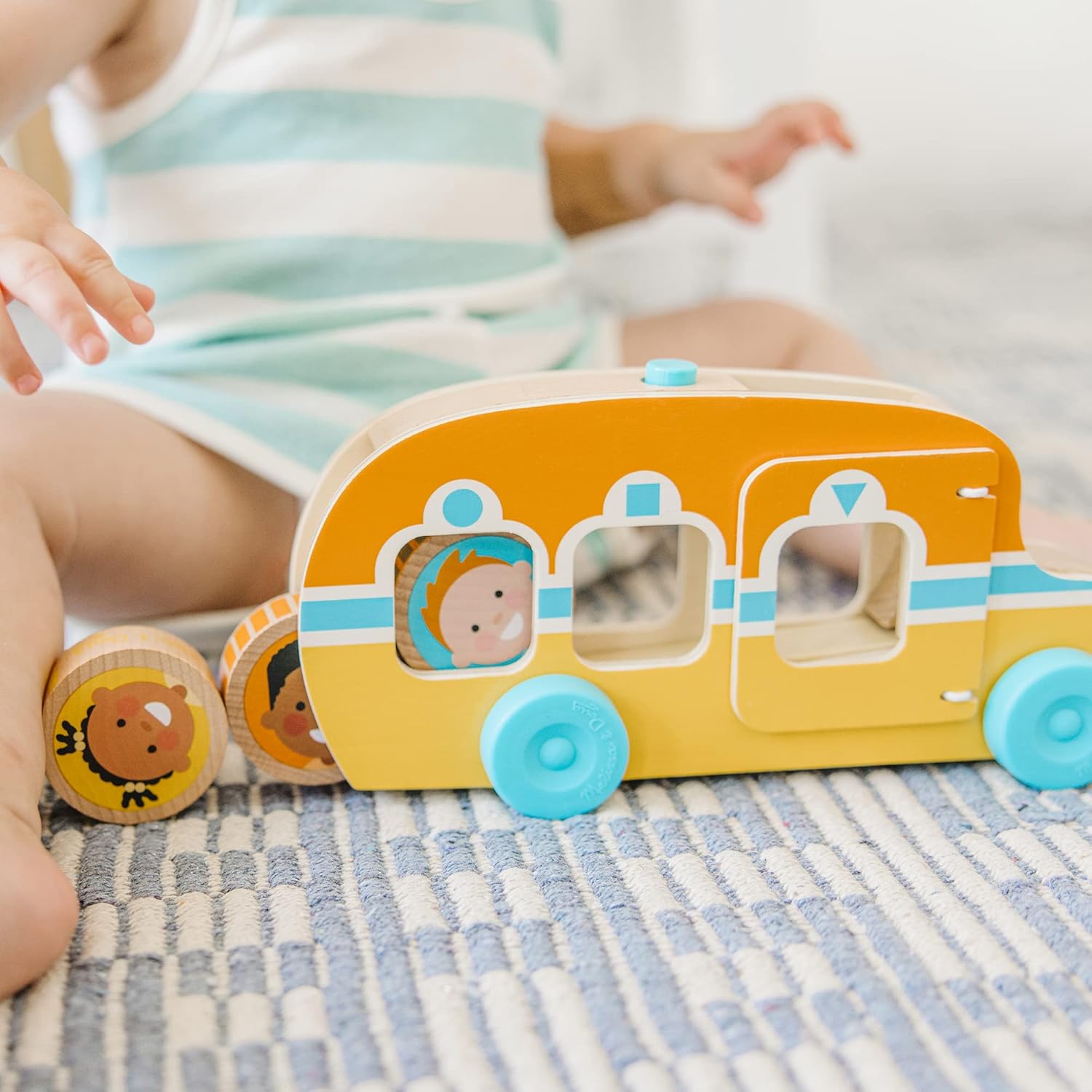 Go Tots Wooden Roll & Ride Bus by Melissa & Doug