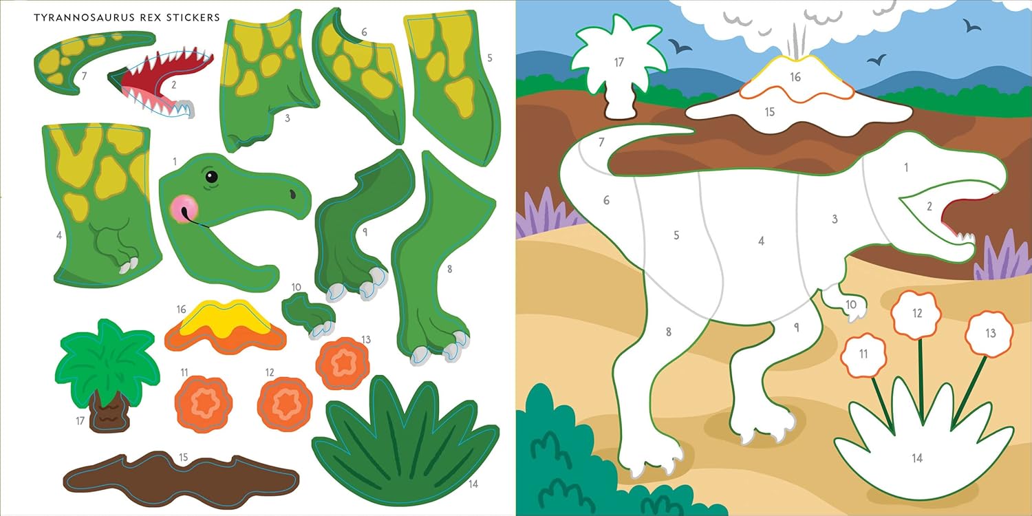 My First Color-by-Sticker Book - Dinosaurs by Peter Pauper Press